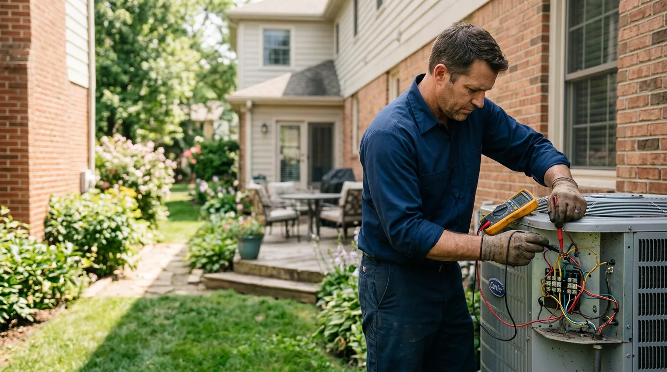 HVAC technician working near Anaheim, CA